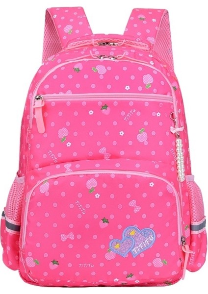 Kore Tarzı Çocuk Okul Çantası Ilkokul Kız Sınıf 1-3-6 Su Geçirmez Sevimli Prenses Sırt Çantası (Yurt Dışından)