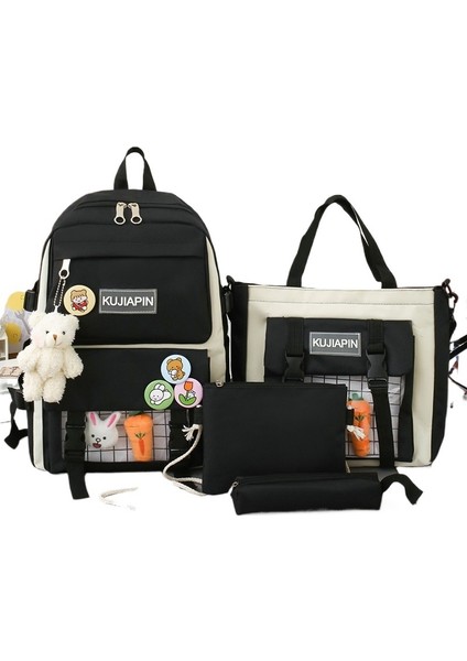 Ortaokul Kızları Için Okul Çantası, Kore Tarzı Sevimli Harajuku Ilkokul Öğrencisi Sırt Çantası (Yurt Dışından)