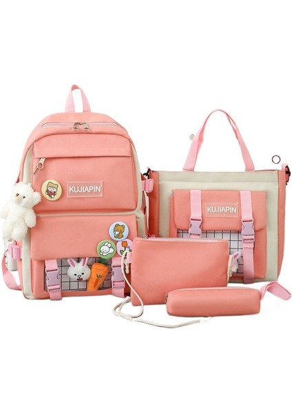 Ortaokul Kızları Için Okul Çantası, Kore Tarzı Sevimli Harajuku Ilkokul Öğrencisi Sırt Çantası (Yurt Dışından)