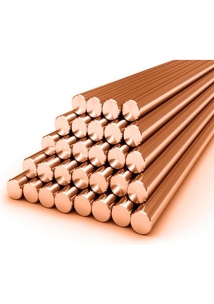 Bakır Tel 8mm Çubuk Bakır 8mm Kaplamasız Bakır Tel 1 Adet 8mm Saf Bakır Çubuk 10CM Bensu Pendik fiyatları