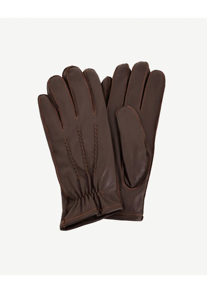 Elastik Detaylı Deri Erkek Eldiven