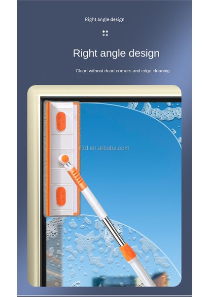 360 Derece Dönen Teleskopik Pencere Temizleyici indirimleri