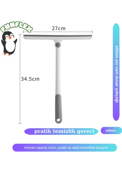 360 Döndür Taşınabilir Ev Tipi Silikon Araba Cam Pencere Temizleyici Silecek