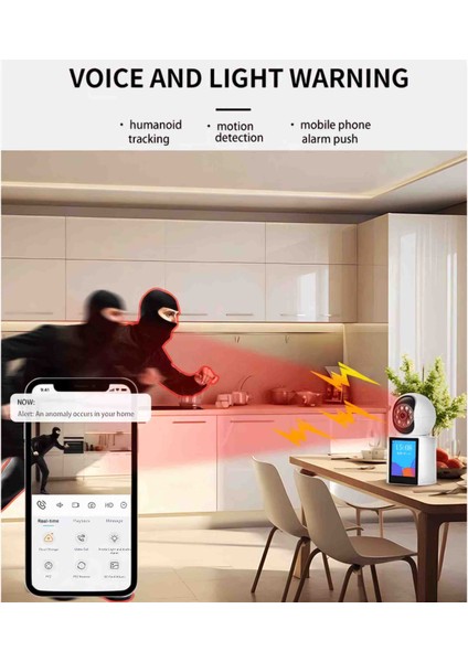 Iki Yönlü Sesli ve Görüntülü Görüşme Yapılabilen Uzaktan Izleme Ip Güvenlik Kamera Gece Modu Hareket Algılama