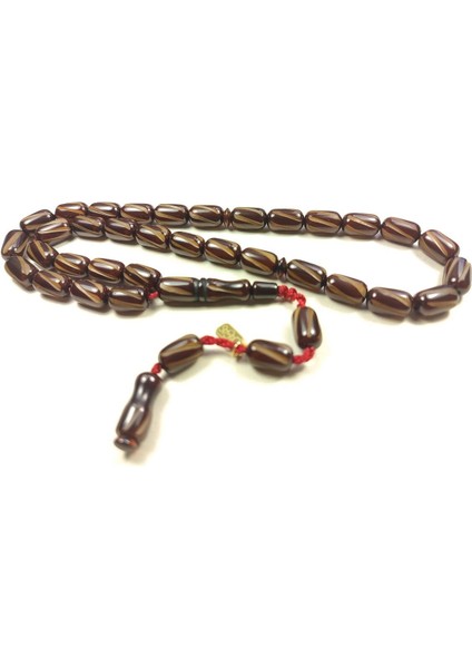 Muhammed Dabbas Usta Eseri Imzalı Kalem Oyma Işçilikli Sıkma Kehribar Sertifikalı 5562