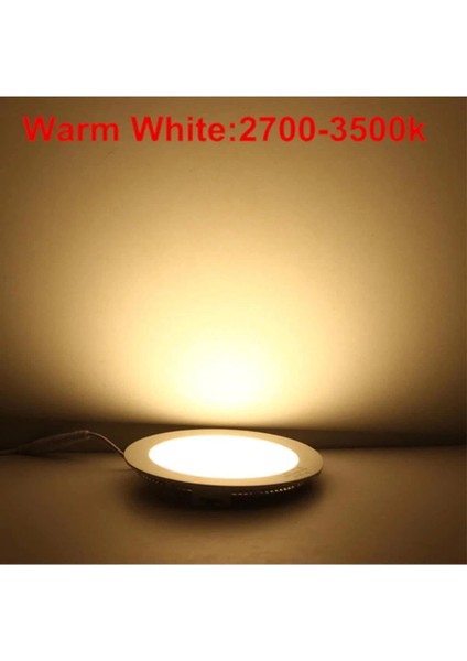 6W Yuvarlak LED Panel Spot 3500K