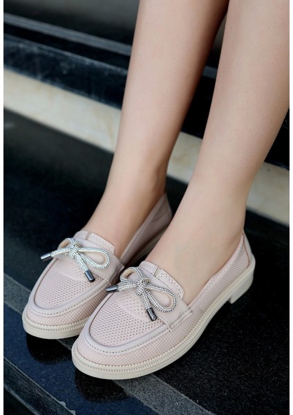 Chay Nude Cilt Babet Ayakkabı modelleri