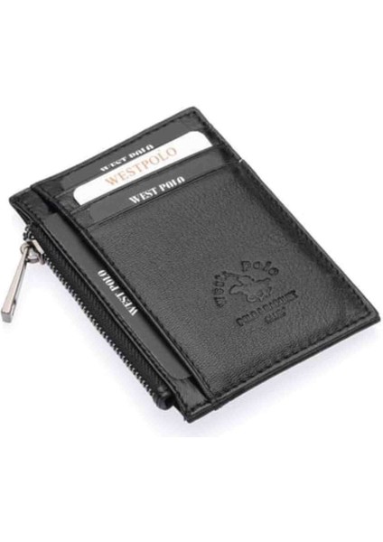 West Polo Ultra Ince Hakiki Deri Cüzdan