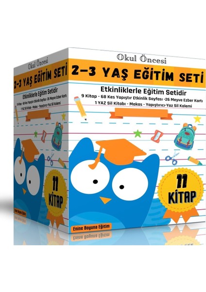Okul Öncesi 2-3 Yaş Eğitim Seti (Ful Eğitim Paketi)