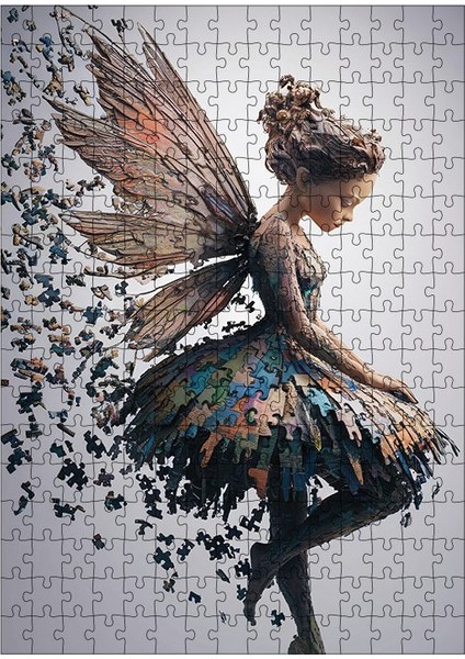 Ahşap Mdf Puzzle Yapboz Peri Kızı 255 Parça 35*50 cm