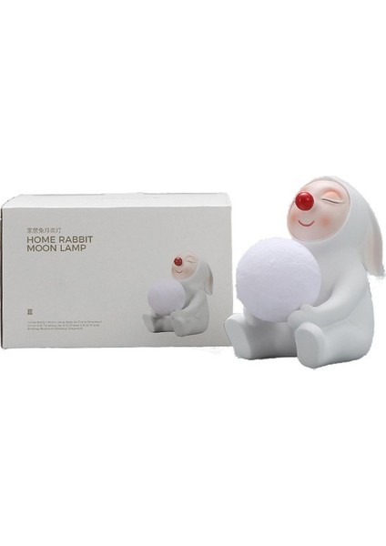 Tavşan Bebek Komidin Süs Dekoratif Gece Lambası (Yurt (Yurt Dışından)