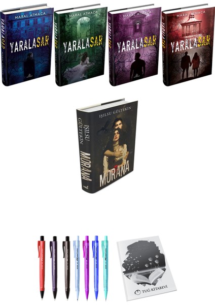 Yaralasar 4lü Set Ciltli Maral Atmaca ve Morana Ciltli Işılsu Gültekin