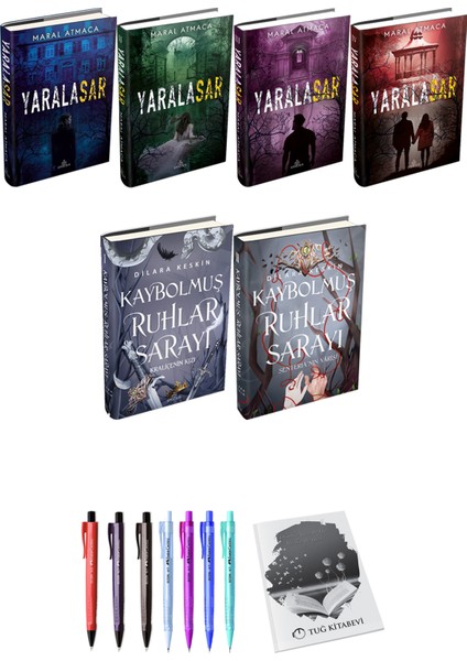 Yaralasar 4lü Set Ciltli Maral Atmaca ve Kaybolmuş Ruhlar Sarayı 2li Set Ciltli Dilara Keskin