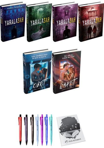 Yaralasar 4lü Set Ciltli Maral Atmaca ve Kibrit Izmarit Ciltli Cemal Latifoğlu