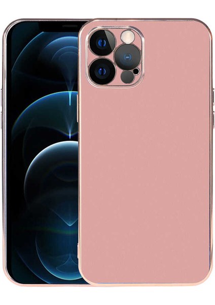 iPhone 12 Pro Max - Uyumlu Appfube Viyana Kapak-Rose Gold