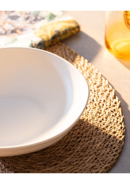 Souci Yemek Tabağı - Krem - 22 cm modelleri