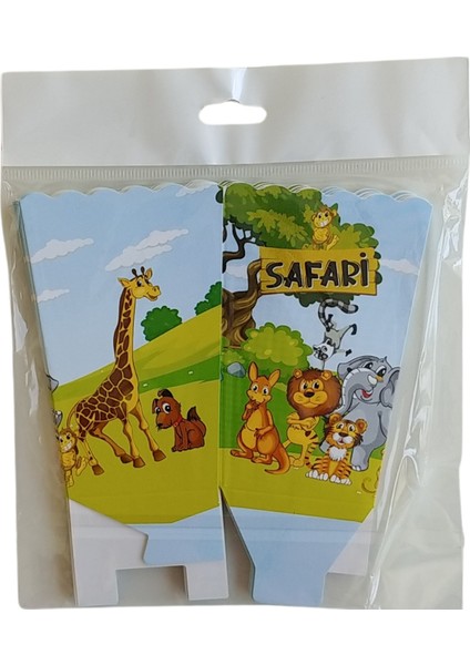 Ngüzel Party Safari Mısır, Cips Kutusu (Safari Popcorn) 8'Li