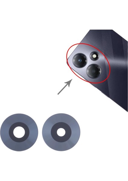 Infinix Hot 30 Ile Uyumlu Kamera Camı X6831