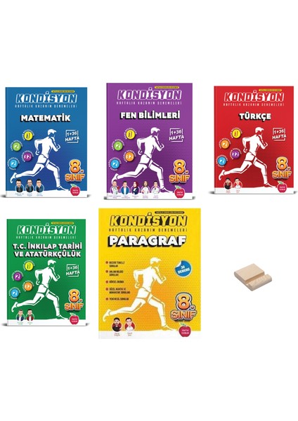 LGS 8. Sınıf Kondisyon Denemeleri Matematik – Fen Bilimleri - Türkçe – T.C. İnkılap Tarihi ve Atatürkçülük ve Paragraf 5’li Set