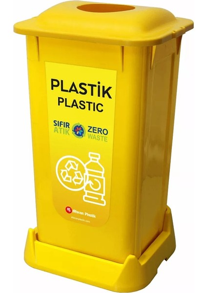 Çağdaş Iş Sıfır Atık Geri Dönüşüm Çöp Kutusu Kovası 70 Lt 4'Lü Set modelleri