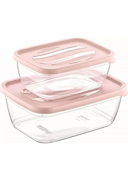 2'li Saklama Kabı Diktörtgen ROYALEKS-ÇNK2163 fiyatları