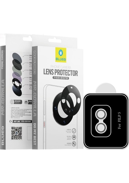 Samsung Flip 5 Gümüş / Silver Kamera Lens Koruyucu