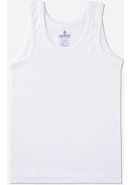 Erkek Çocuk Oval Yaka Organik Pamuklu Atlet 2'Li Paket Beyaz fiyatları