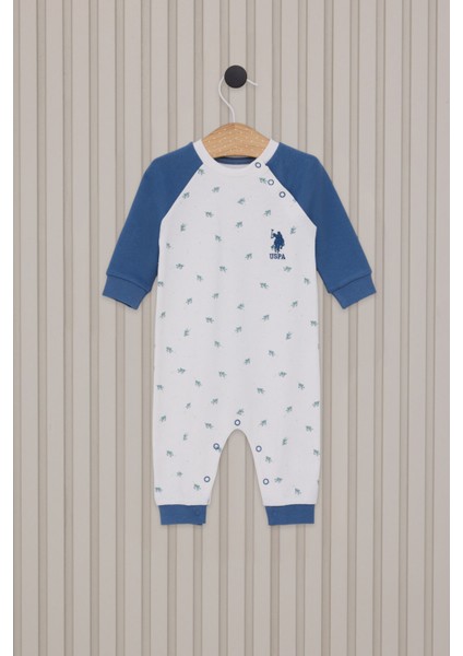 Erkek Bebek Tulum USB2035 Mavi