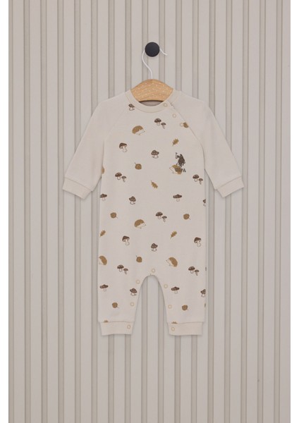 Erkek Bebek Tulum USB2040 Krem