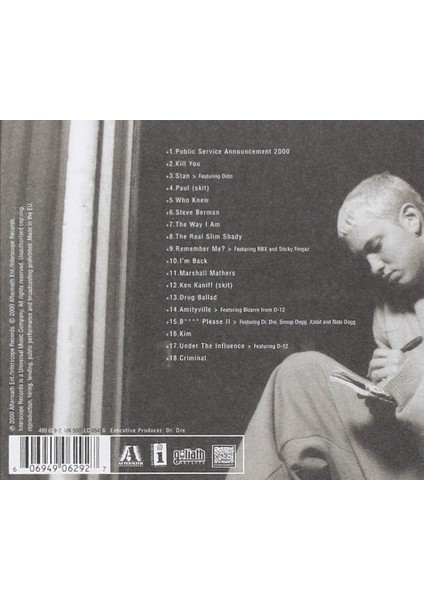 Eminem - The Marshall Mathers Lp (CD)