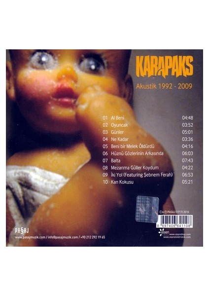 Karapaks - Akustik 1992 - 2009 - CD