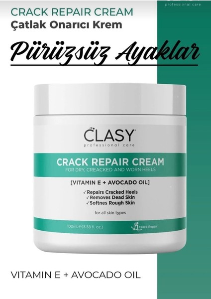 Clasy Care Clasy Ayak ve Topuk Kremi 100 Ml.ayak Bakım Krem.çatlak Kremi.topuk Kremi.