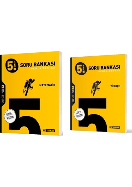 2025 5. Sınıf Matematik - Türkçe Soru Bankası Seti 2 Kitap