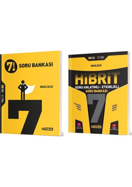 2025 7. Sınıf İngilizce Soru Bankası - Hibrit Soru 2 Kitap