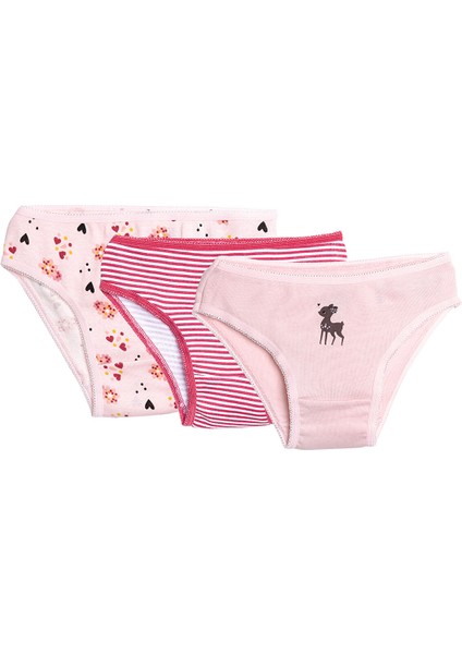 Kız Bebek 3'lü Slip Külot