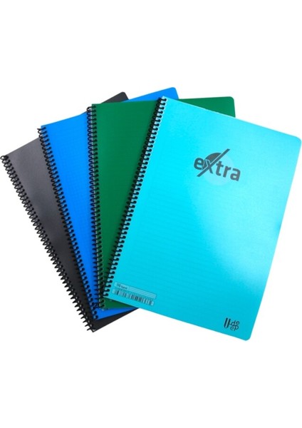 Yaratıcı Zihinler Için 2 Çizgili 2 Kareli A4 Spiralli Defter Seti 4'lü Gelişmiş Paket
