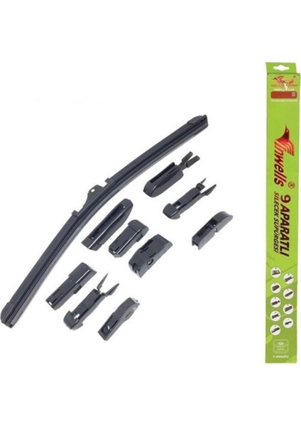 Silecek Süpürgesi Muz Tipi 9 Aparatlı 60 cm 24