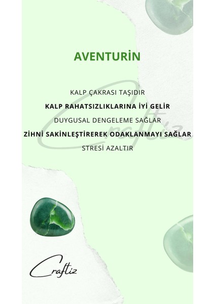 Aventurin Çelik Kolye