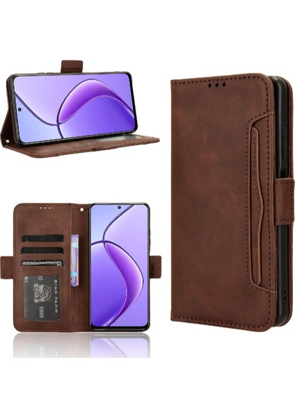 Realme 12 5g Manyetik Kapatma Deri Cüzdan Kapağı Için Kılıf Ayarlanabilir (Yurt Dışından) modelleri