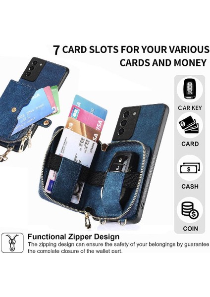 Samsung Galaxy S21 Ayarlanabilir Kordon Premium Deri 7 Kart (Yurt Dışından) indirimleri