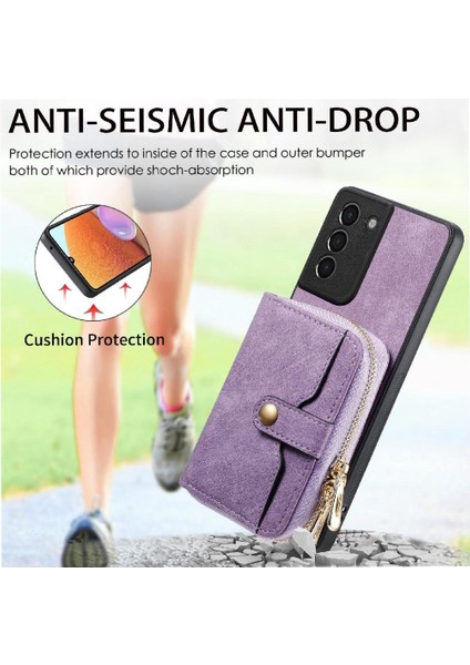 Samsung Galaxy S21 Ayarlanabilir Kordon Premium Deri 7 Kart (Yurt Dışından) modelleri