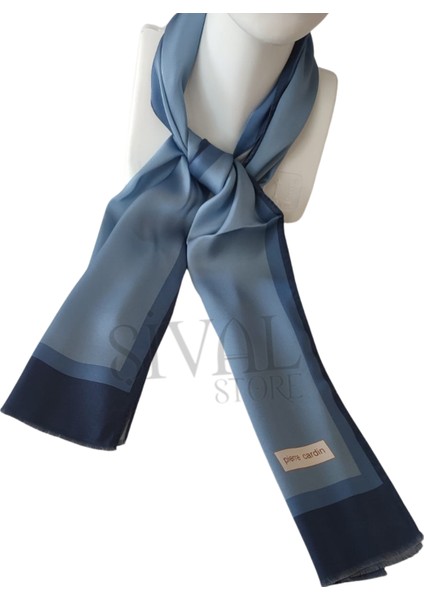 Pierre Cardin Ipek Fular Mavi 323