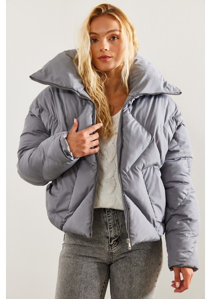 Kadın Oversize Şişme Mont modelleri