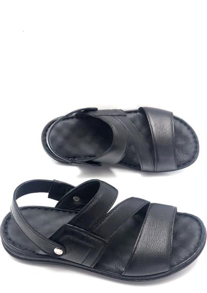 Deri Tam Masajlı Erkek Sandalet