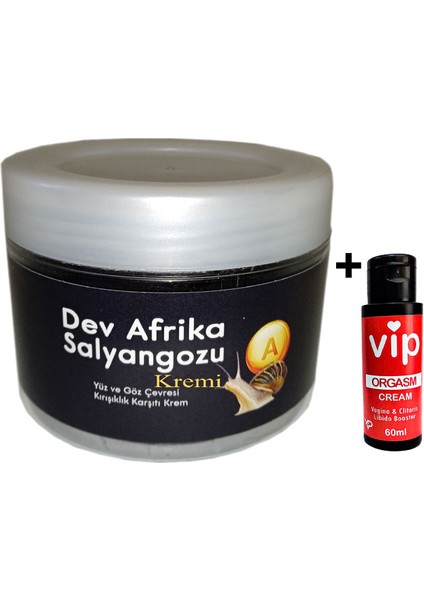 Vıp:30 Yàşlanma Kàrşıtı Salyàngoz Kremi 100ML Dev Afrika Salyangozu Yanında Vip Orgàzm Krem 60 ml