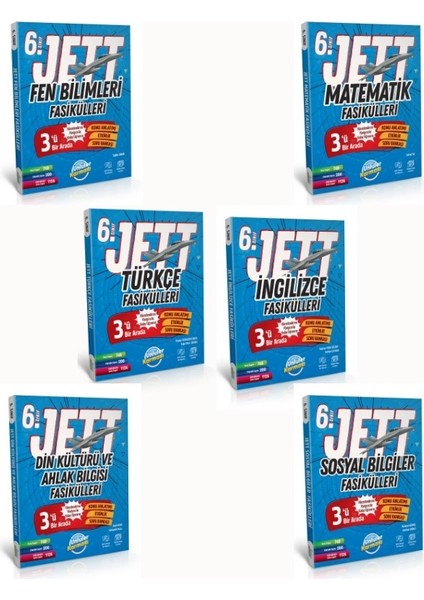 Ünlüler 6. Sınıf Jett Fasikülleri Set