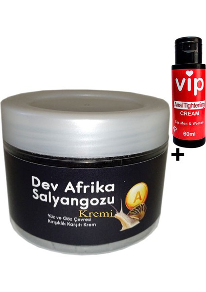 Vıp:27 Yaşlànma Kàrşıtı 100ML Dev Afrikasalyàngozu Kremi Yanında Vip Anàl Daràltıcı Sıkılàştırıcì Krem 60 ml