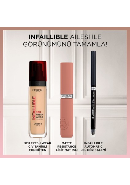 L'Oréal Paris Infaillible Matte Resistance Likit Mat Ruj - 630 Rose Heat