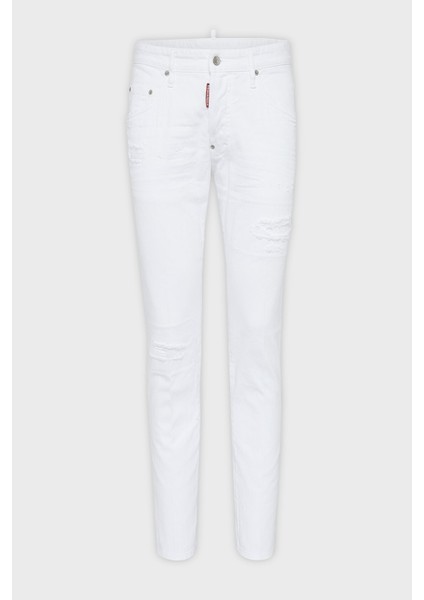 Logolu Streç Pamuklu Slim Fit Jeans Erkek Kot Pantolon S71LB1352 STN833 100 indirimleri