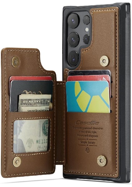 Samsung Galaxy S24 Ultra Kart Tutucu Pu Deri Için Caseme Cüzdan Kılıf (Yurt Dışından) indirimleri